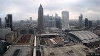 Archiv Foto Webcam Blick von Frankfurter Messe auf die Skyline 09:00