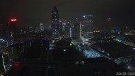 Archiv Foto Webcam Blick von Frankfurter Messe auf die Skyline 01:00