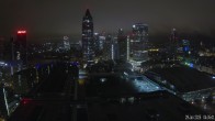 Archiv Foto Webcam Blick von Frankfurter Messe auf die Skyline 03:00