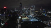 Archiv Foto Webcam Blick von Frankfurter Messe auf die Skyline 06:00