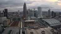 Archiv Foto Webcam Blick von Frankfurter Messe auf die Skyline 07:00