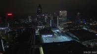 Archiv Foto Webcam Blick von Frankfurter Messe auf die Skyline 23:00