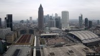 Archiv Foto Webcam Blick von Frankfurter Messe auf die Skyline 11:00