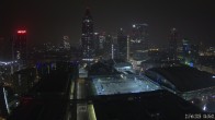 Archiv Foto Webcam Blick von Frankfurter Messe auf die Skyline 03:00