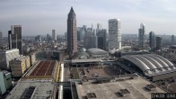 Archiv Foto Webcam Blick von Frankfurter Messe auf die Skyline 11:00