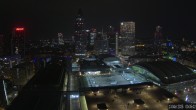 Archiv Foto Webcam Blick von Frankfurter Messe auf die Skyline 23:00