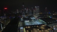 Archiv Foto Webcam Blick von Frankfurter Messe auf die Skyline 01:00