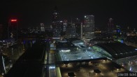 Archiv Foto Webcam Blick von Frankfurter Messe auf die Skyline 03:00