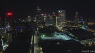 Archiv Foto Webcam Blick von Frankfurter Messe auf die Skyline 01:00