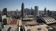 Archiv Foto Webcam Blick von Frankfurter Messe auf die Skyline 11:00