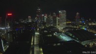 Archiv Foto Webcam Blick von Frankfurter Messe auf die Skyline 01:00