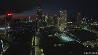 Archiv Foto Webcam Blick von Frankfurter Messe auf die Skyline 03:00