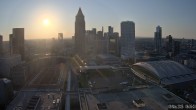 Archiv Foto Webcam Blick von Frankfurter Messe auf die Skyline 05:00