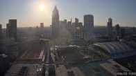 Archiv Foto Webcam Blick von Frankfurter Messe auf die Skyline 06:00