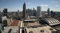 Archiv Foto Webcam Blick von Frankfurter Messe auf die Skyline 11:00
