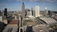Archiv Foto Webcam Blick von Frankfurter Messe auf die Skyline 17:00