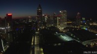 Archiv Foto Webcam Blick von Frankfurter Messe auf die Skyline 03:00