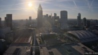 Archiv Foto Webcam Blick von Frankfurter Messe auf die Skyline 06:00