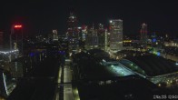 Archiv Foto Webcam Blick von Frankfurter Messe auf die Skyline 01:00
