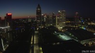 Archiv Foto Webcam Blick von Frankfurter Messe auf die Skyline 03:00