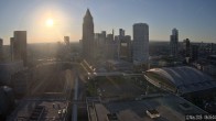 Archiv Foto Webcam Blick von Frankfurter Messe auf die Skyline 05:00