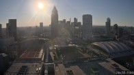 Archiv Foto Webcam Blick von Frankfurter Messe auf die Skyline 06:00
