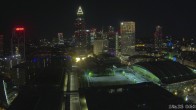 Archiv Foto Webcam Blick von Frankfurter Messe auf die Skyline 23:00
