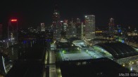 Archiv Foto Webcam Blick von Frankfurter Messe auf die Skyline 01:00
