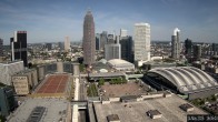 Archiv Foto Webcam Blick von Frankfurter Messe auf die Skyline 16:00