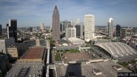 Archiv Foto Webcam Blick von Frankfurter Messe auf die Skyline 17:00
