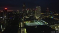 Archiv Foto Webcam Blick von Frankfurter Messe auf die Skyline 03:00