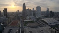 Archiv Foto Webcam Blick von Frankfurter Messe auf die Skyline 05:00