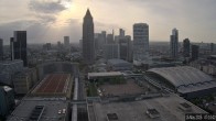 Archiv Foto Webcam Blick von Frankfurter Messe auf die Skyline 06:00