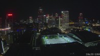 Archiv Foto Webcam Blick von Frankfurter Messe auf die Skyline 01:00
