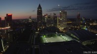 Archiv Foto Webcam Blick von Frankfurter Messe auf die Skyline 03:00