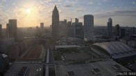 Archiv Foto Webcam Blick von Frankfurter Messe auf die Skyline 05:00