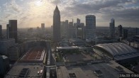 Archiv Foto Webcam Blick von Frankfurter Messe auf die Skyline 06:00
