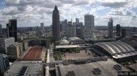 Archiv Foto Webcam Blick von Frankfurter Messe auf die Skyline 09:00