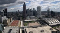 Archiv Foto Webcam Blick von Frankfurter Messe auf die Skyline 11:00
