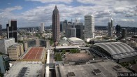 Archiv Foto Webcam Blick von Frankfurter Messe auf die Skyline 13:00