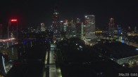 Archiv Foto Webcam Blick von Frankfurter Messe auf die Skyline 01:00