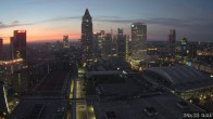 Archiv Foto Webcam Blick von Frankfurter Messe auf die Skyline 03:00