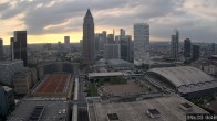 Archiv Foto Webcam Blick von Frankfurter Messe auf die Skyline 05:00