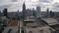 Archiv Foto Webcam Blick von Frankfurter Messe auf die Skyline 09:00