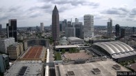 Archiv Foto Webcam Blick von Frankfurter Messe auf die Skyline 11:00