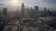 Archiv Foto Webcam Blick von Frankfurter Messe auf die Skyline 06:00