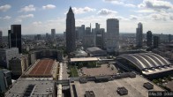 Archiv Foto Webcam Blick von Frankfurter Messe auf die Skyline 09:00