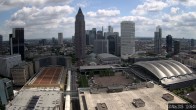 Archiv Foto Webcam Blick von Frankfurter Messe auf die Skyline 11:00