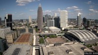 Archiv Foto Webcam Blick von Frankfurter Messe auf die Skyline 15:00
