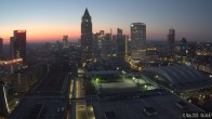 Archiv Foto Webcam Blick von Frankfurter Messe auf die Skyline 03:00